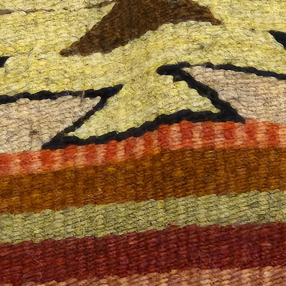 Handwoven Zapotec Wool Accent / Runner Rug 28
